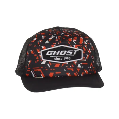 Truckerkeps (Svart, Röd, Vit) från Ghost Polyester