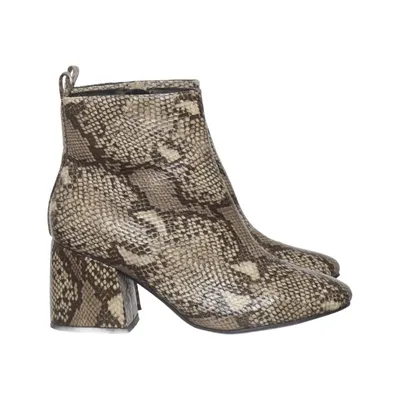 Bottes à talons (Beige, Multicolore) de Alley Cuir