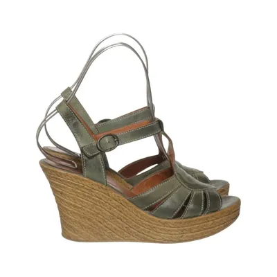 Wedges (Green, Brown) from Ten Points Leather