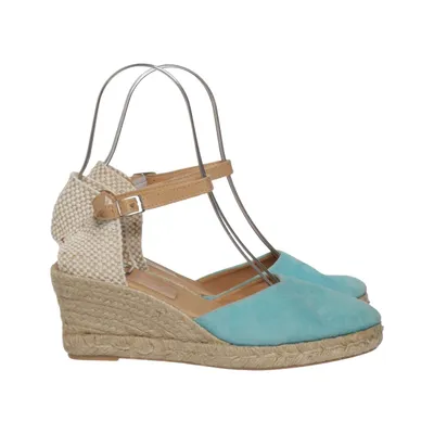 Sleehakken (Turquoise, Beige) van Kanna Leer