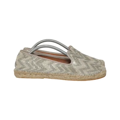 Espadrilles (Silver, Beige) from Marenas Leather