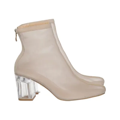 Laarzen met hak (Beige, Transparant) van Simmi