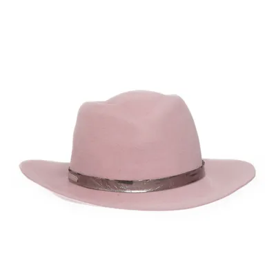 Felt hat (Pink) from Seeberger Fur