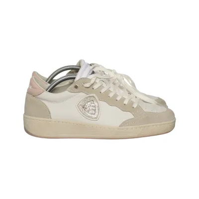 Sneakers (White, Beige) from Blauer. USA Leather