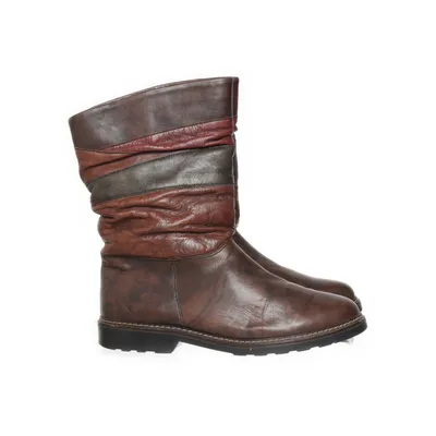 Boots (Brown, Multicolored) from Dakota Acrylic, Leather