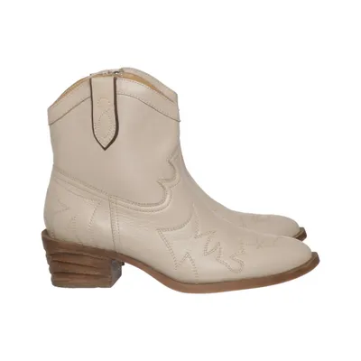 Bottes de cow-boy (Beige) de Marco Cuir