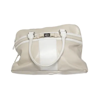 Handtas (Beige, Wit)