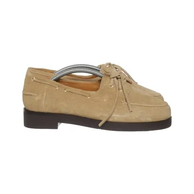 Boat shoes (Beige) from Les Souliers Sézane Leather