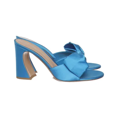 Mules (Bleu) de Gianvito Rossi Cuir
