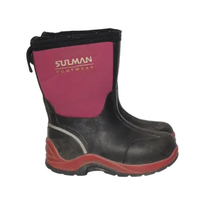 Regenlaarzen (Zwart, Roze) van Sulman