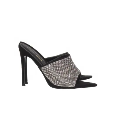 Mules (Svart, Silverfärgad) från Fashion Nova