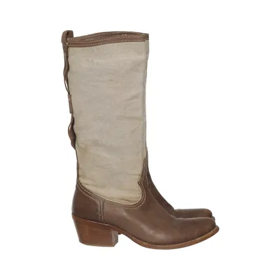 Bottes (Marron, Beige) de Lavorazione Artigianale Cuir