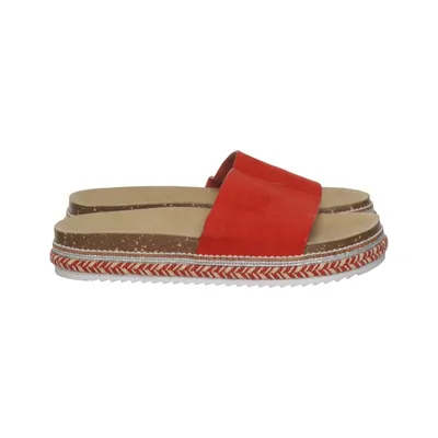 Pantoletten (Rot, Beige, Mehrfarbig) von Graceland Leder