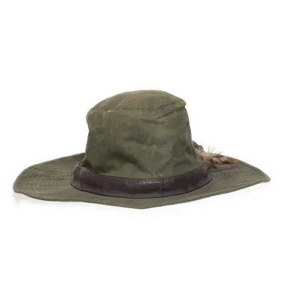 Sydväst (Regnhatt, hatt ) från Barbour Bomull, Skinn