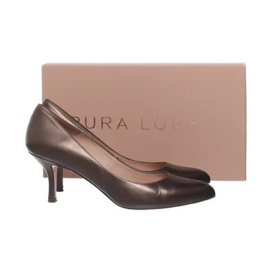 Pumps (Brown) from Pura Lopez Leather