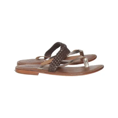 Teenslippers (Bruin, Goud) van Inuovo Leer