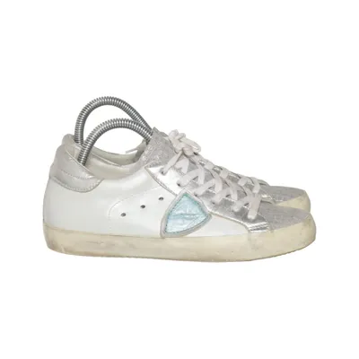 Sneakers (White, Silver) from Philippe Model
