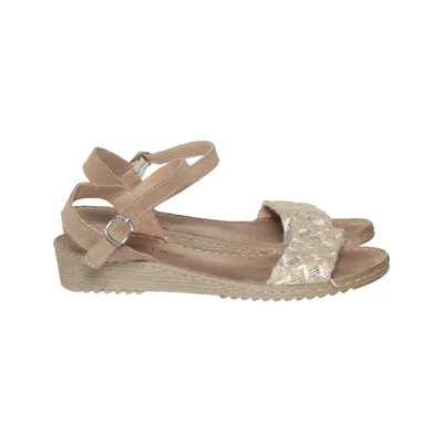 Sandales (Beige, Blanc, Or) de Porronet Cuir