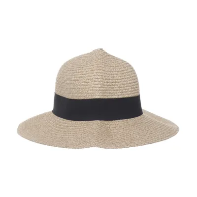 Strohoed (Beige, Zwart)