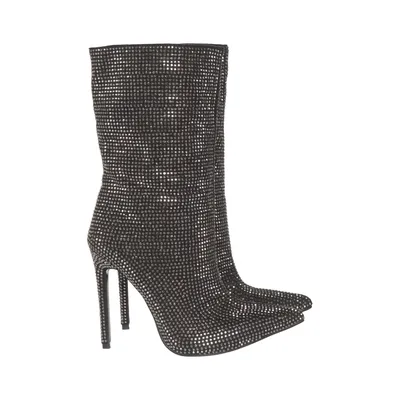 Heeled boots (Black, Silver) from Stephan Leather