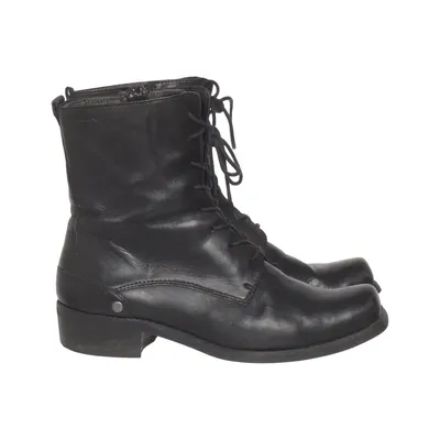 Laced boots (Black) from Vagabond Leather