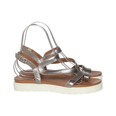 Sandals (Brown, Silver) from Mansfield Leather