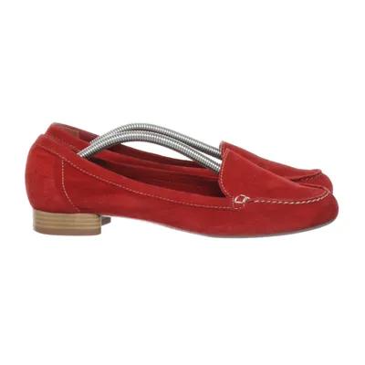 Loafers (Red) from Oscania Suede