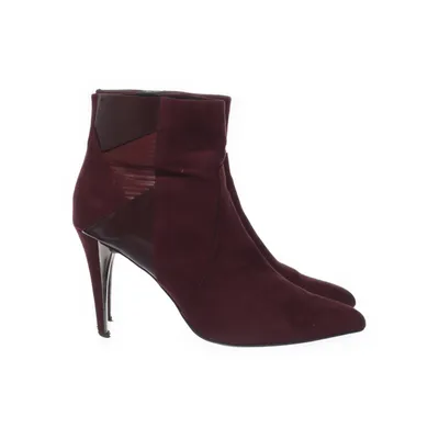 Heeled boots (Red) from Marco Tozzi Faux suede