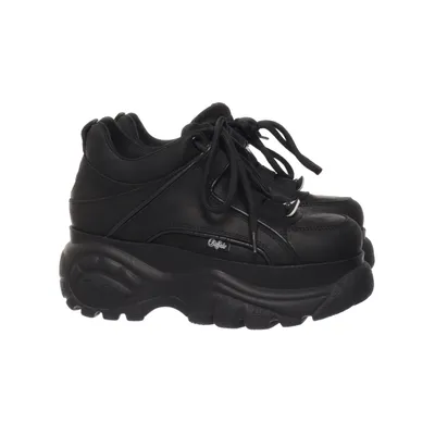 Sneakers (Zwart) van Buffalo Polyester, Leer