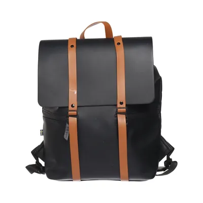 Backpack (Black, Brown) from Gaston Luga Polyurethane