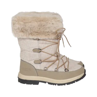 Snørestøvler (Leslie) fra Bearpaw Kunstpels, Polyurethan, Uld