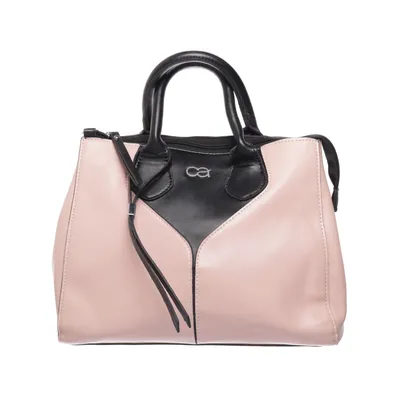 Handväska (Rosa, Svart) från Collezione Alessandro Polyester, Polyuretan