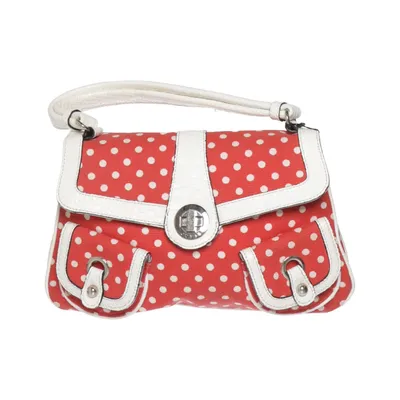 Handbag (Red, White) from Guess Cotton, Polyester