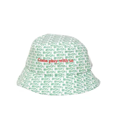 Buckethatt (Vit, Grön, Röd) från ByOn Polyester