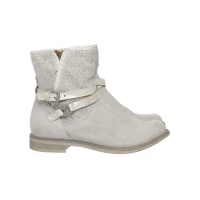 Ankle boots (Gray) from Marco Tozzi Suede