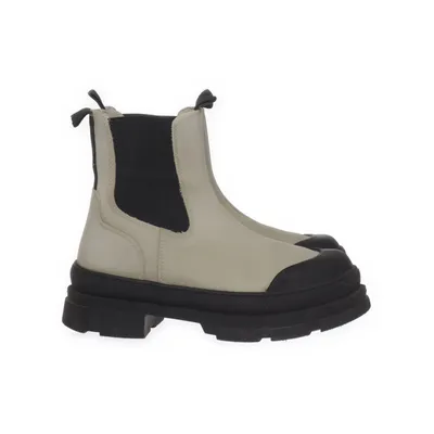 Chelsea boots (Beige, Svart) från Pavement Skinnimitation