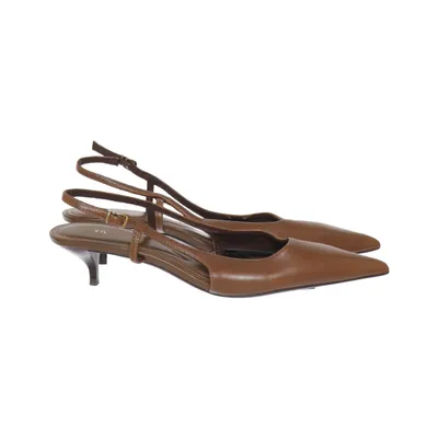 High heel sandals (Brown) from Zara Polyurethane