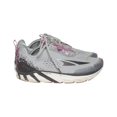 Running shoes (Gray, Black, Purple) from Altra