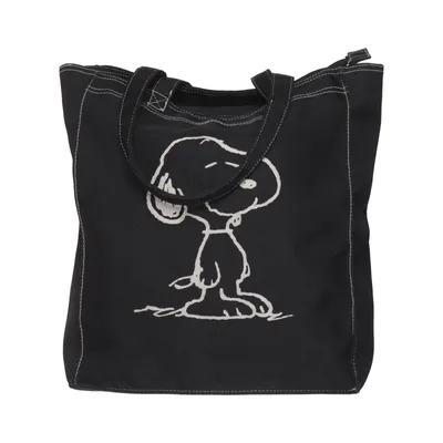 Canvas tas (Zwart) van Snoopy Accessories