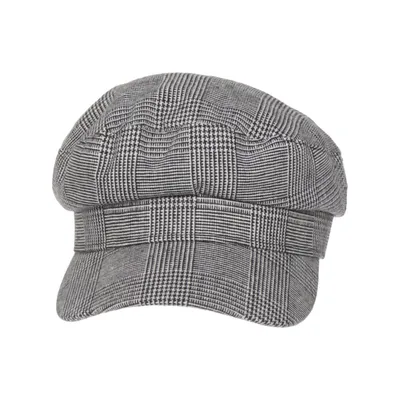 Newsboy cap (Black, White) from H&M Cotton, Polyester, Wool