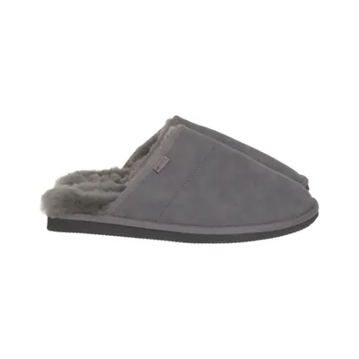 Slippers (Gray) from Rest Leather, Wool