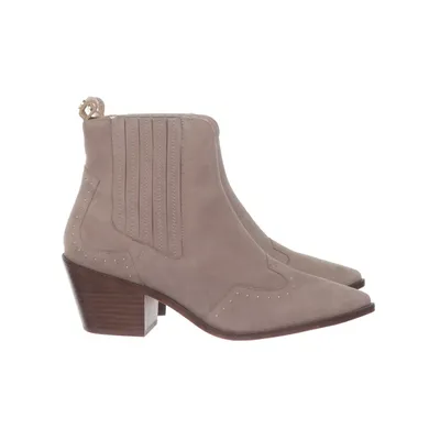 Heeled boots (Gray, Beige) from Copenhagen Shoes Leather