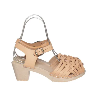 Klompen (Beige) van Moheda Leer
