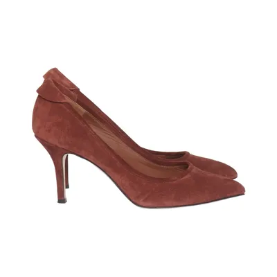 Pumps (Brown) from Yvonne Koné Leather, Suede