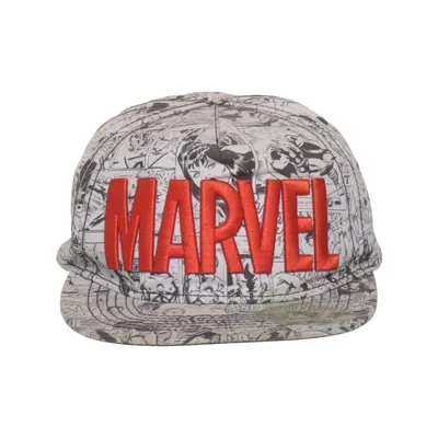 Baseball cap (Gray, Red, Multicolored) from Marvel Comics Polyester