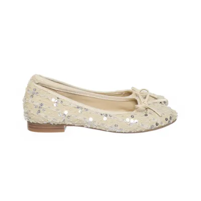 Ballerinaskor (Beige, Silverfärgad) från JustFab