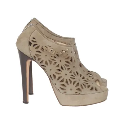 High heels (Beige) from Sarar Leather