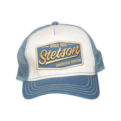 Casquette de camionneur (Bleu, Blanc) de Stetson