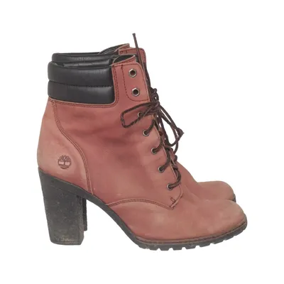 Heeled boots (Brown) from Timberland Leather