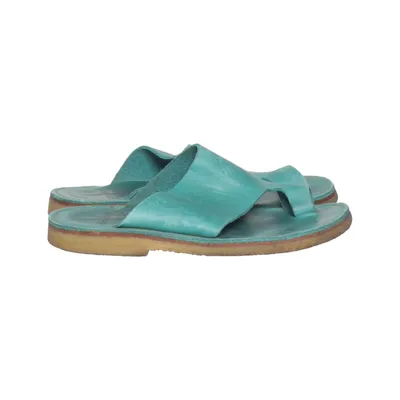 Tongs (Turquoise) de Duckfeet Cuir